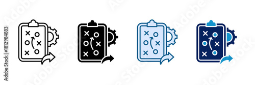 Mind Mapping Icon Set Multiple Style Collection