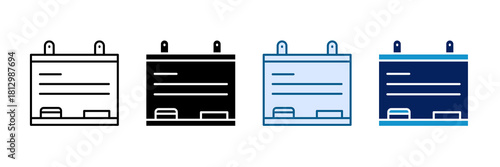 Whiteboard Icon Set Multiple Style Collection