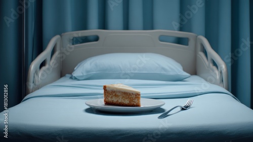 Hospital bed with cake (1)