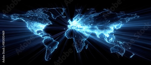 The pulses of light rapidly crossed the continent, as if the data were being transmitted in real time.