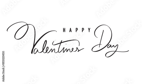 Happy valentines day text font calligraphy hand written lettering script black color object icon happy valentine day love heart wedding happy valentine day romantic 14 fourteen  day date february art