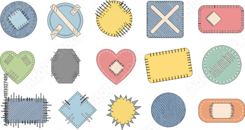 Colorful Sewing Buttons in Various Shapes and Colors for Craft Projects