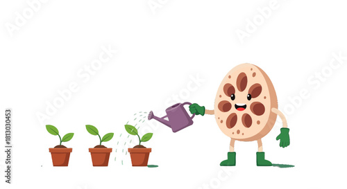 Nurturing Growth: Botanical Being Caring For Young Seedlings In The Garden