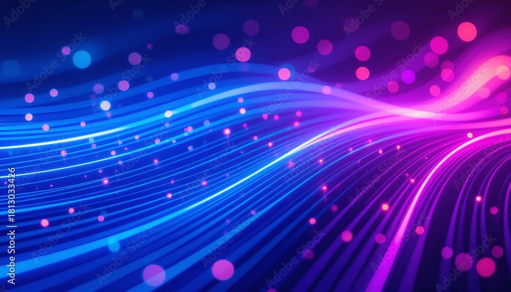 Obraz premium Modern digital network background with blue light data information technology concept