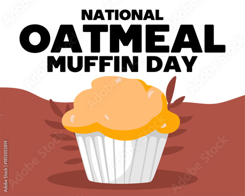 National Oatmeal Muffin Day with delicious oatmeal muffins