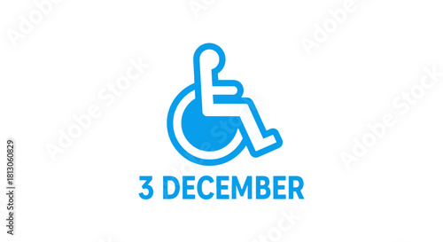 International Day of Persons with Disabilities symbol and date.