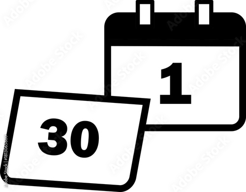 シンプルでかわいいカレンダーのイラスト