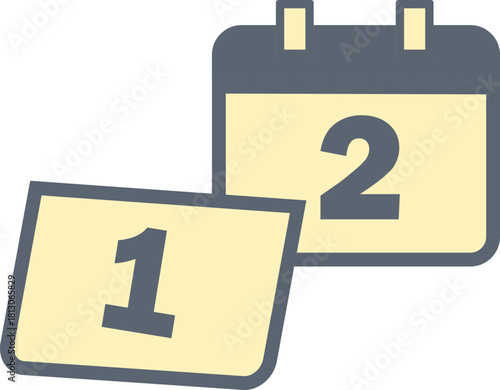 シンプルでかわいいカレンダーのイラスト