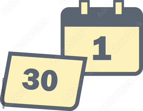 シンプルでかわいいカレンダーのイラスト