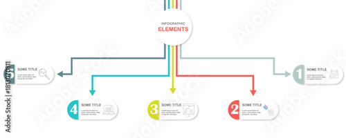 Print infographic template, workflow diagram, business timeline, process chart, step-by-step infographic, abstract data layout, modern presentation design, multi-step process, corporate infographic, i