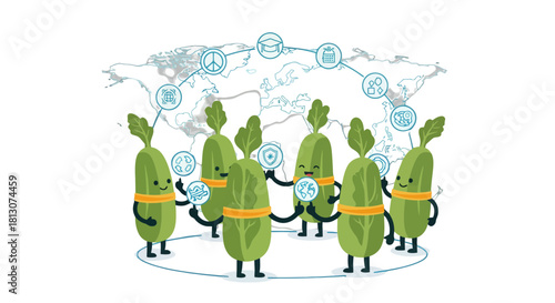 Vegetable Team Promotes Global Unity and Cooperation with Modern Technology Design