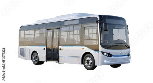 City bus for public transportation isolated PNG with Transparent Background