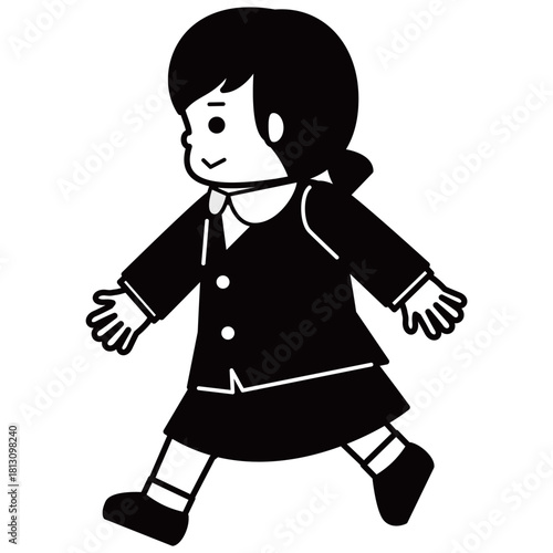 	歩いている女の子