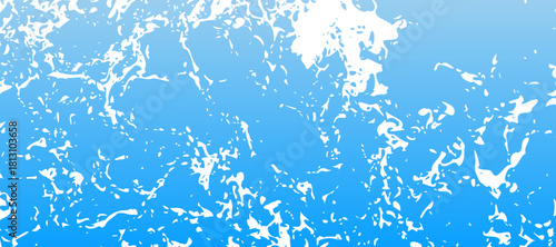 Abstract digital artwork featuring a dynamic composition of white splashes and streaks creating a fluid and energetic pattern