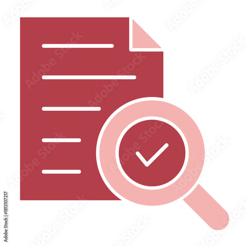 Research red Icon