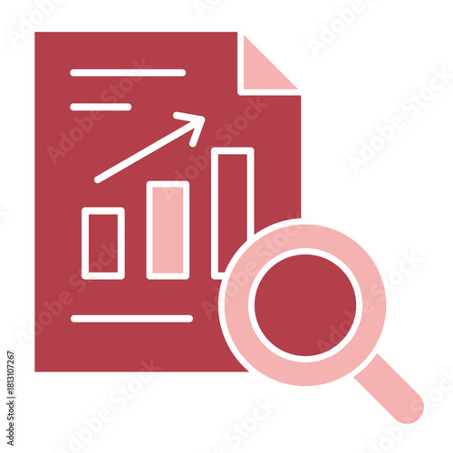 Analysis red Icon