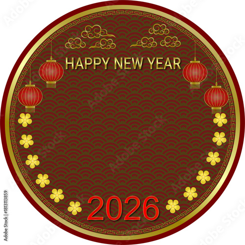 New Year Festival, Greeting Card, Bless, 
Happiness, Celebrate, Send Happiness
