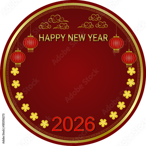 New Year Festival, Greeting Card, Bless, 
Happiness, Celebrate, Send Happiness