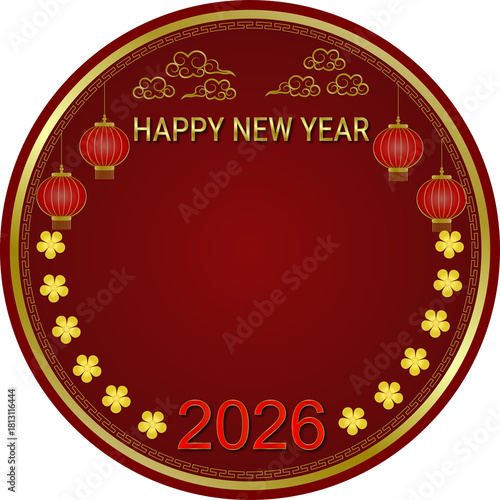 New Year Festival, Greeting Card, Bless, 
Happiness, Celebrate, Send Happiness