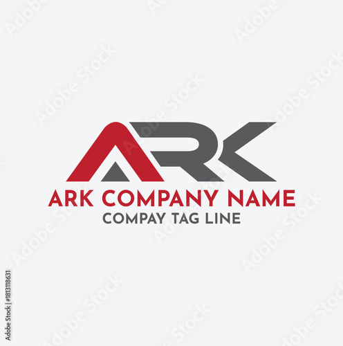 ark new brand logo design vector, creative and new business logo ark, best letter mark ark logo design service, unique and elegant ark logo.