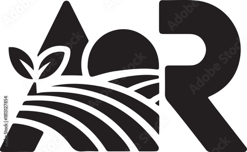 Aor logo with agricultural and natural elements