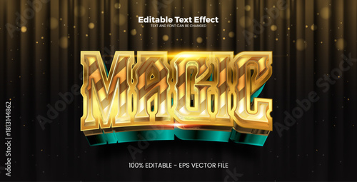 Magic Editable text effect in modern trend style