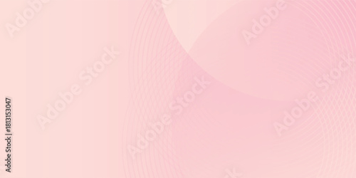 Minimalist banner background, pastel colorful, pink and yellow gradations. Circle effect style geometric modern design eps10