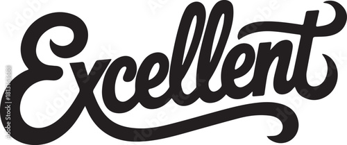 Excellent script word art