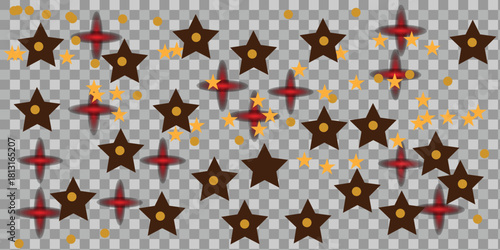 Abstract Festive Star Confetti Background