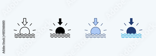 Sunset Multiple Style Icon Collection