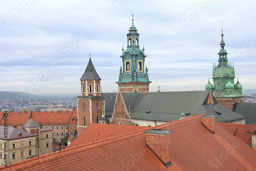 Beautiful Wavel Castle in Kraków, Poland