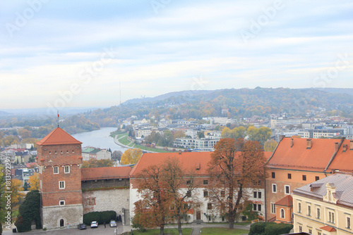 Beautiful Wavel Castle in Kraków, Poland