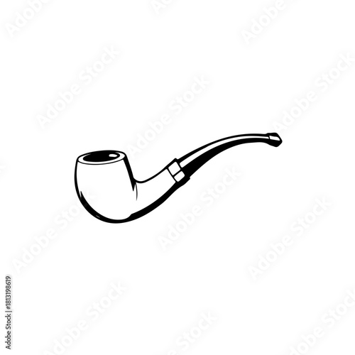 smoking pipe vector illustration 