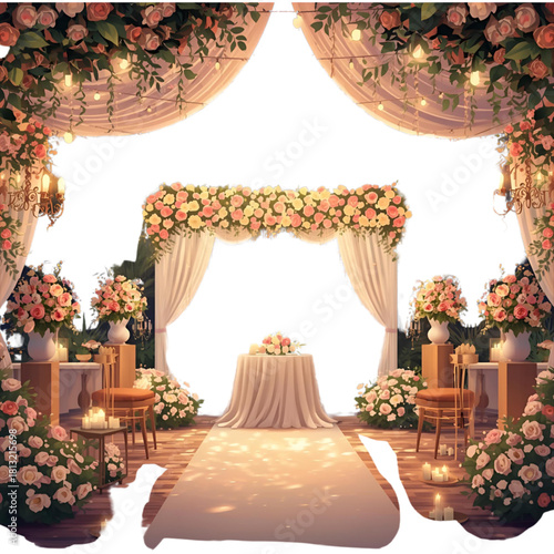 Wedding party decoration 