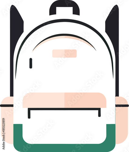 Stylish mint backpack ready for back to school adventures and everyday essentials