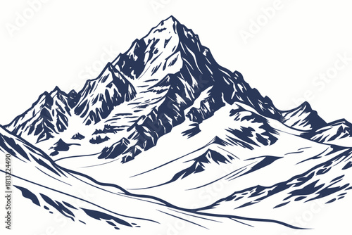 mountain landscape vector