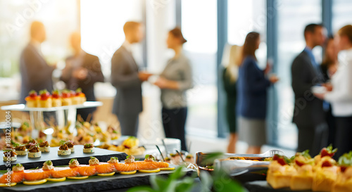 Obraz na płótnie Office catering lunch buffet