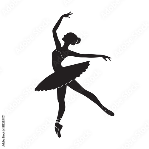 Ballerina silhouette Vector