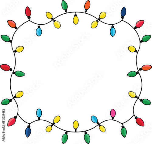 Decorative LED String Border for Christmas