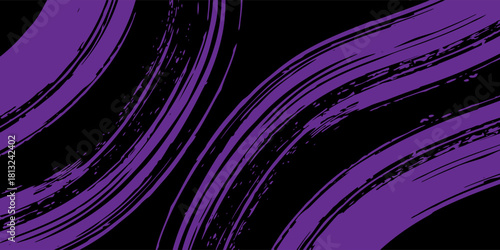 Black purple brush car sticker abstract banner wrap sporty line pattern black purple grunge color combination brush motorsport racing pattern, Eps 10.
