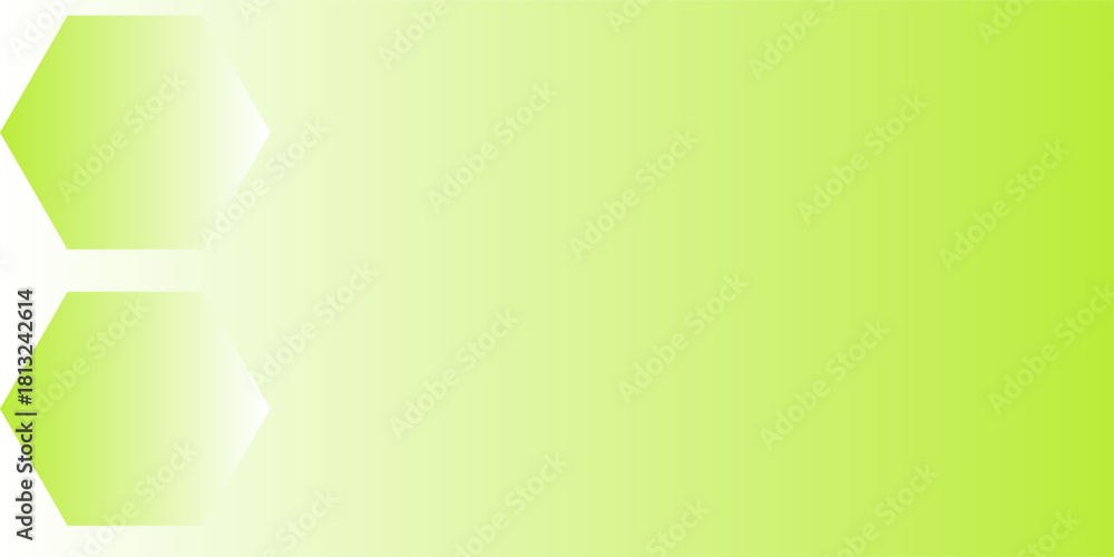 Fototapeta premium Abstract Lime Green Gradient Background With Hexagonal Shapes For Design Projects
