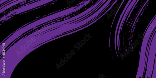 Black purple brush car sticker abstract banner wrap sporty line pattern black purple grunge color combination brush motorsport racing pattern, Eps 10.