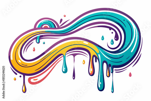 funky crayon doodle geometric shapes pattern icons