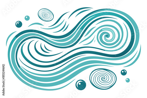 funky crayon doodle geometric shapes pattern icons