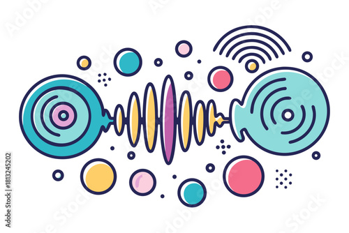 funky crayon doodle geometric shapes pattern icons