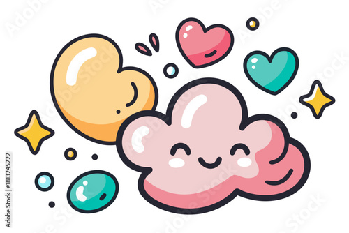 funky crayon doodle geometric shapes pattern icons