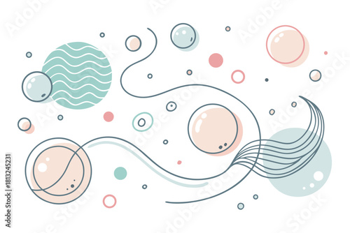 funky crayon doodle geometric shapes pattern icons