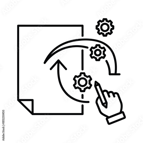 Gymnast performing on balance beam isolated on