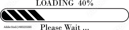 Loading Bar Please Wait Progress Icon. loading bar progress Download progress status. Vector illustration.Collection loading status bar in different design. Web design elements for app.