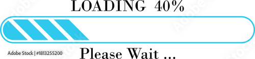 Loading Bar Please Wait Progress Icon. loading bar progress Download progress status. Vector illustration.Collection loading status bar in different design. Web design elements for app.